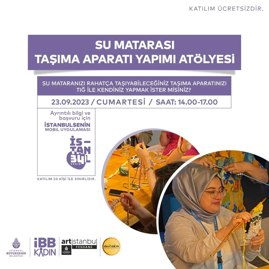 İBB Kültür - Su Matarası Taşıma Aparatı Yapımı Atölyesi